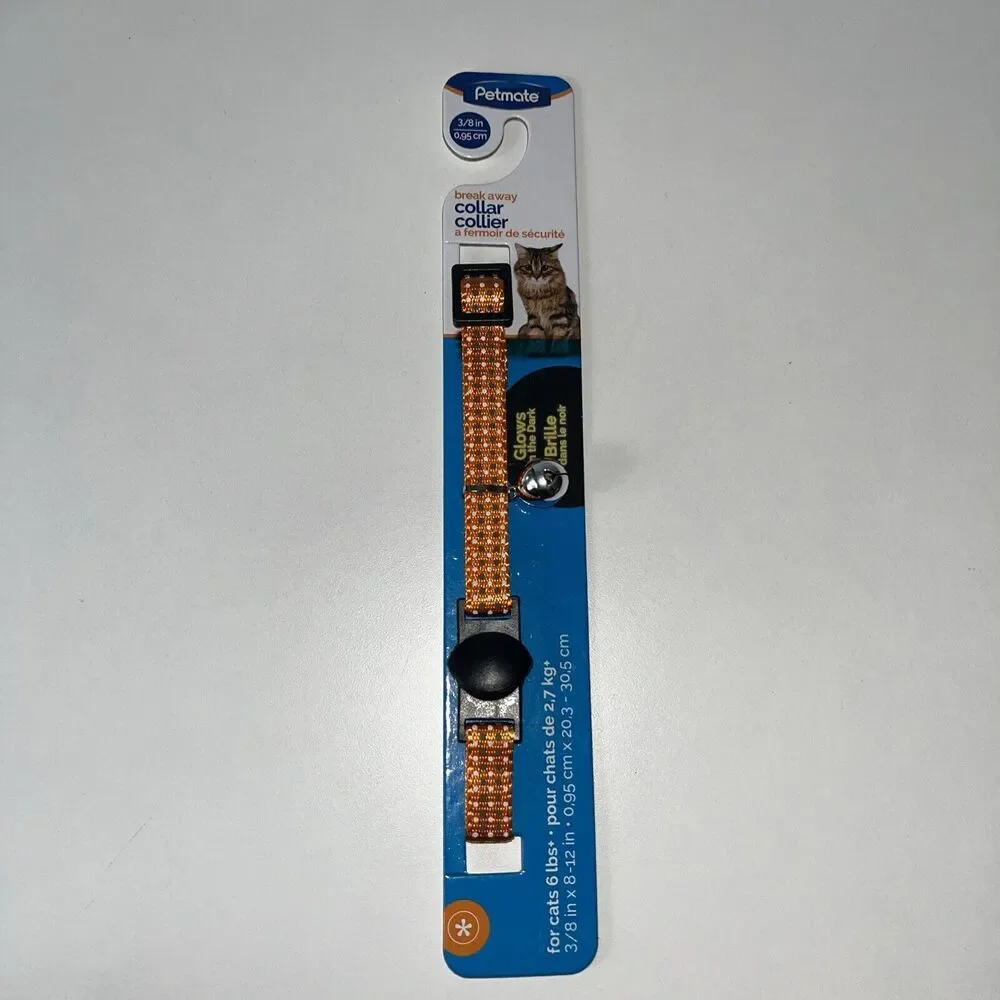 Petmate Adjustable Cat Collar 3/8” X 8-12 6lbs+
